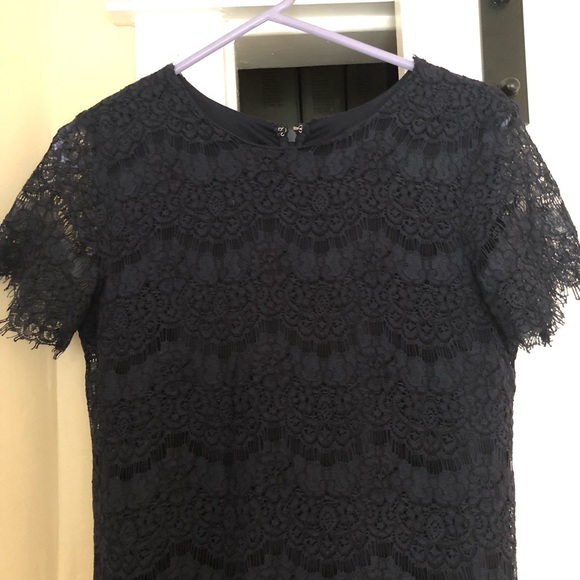 Navy blue lace dress - Picture 2 of 4